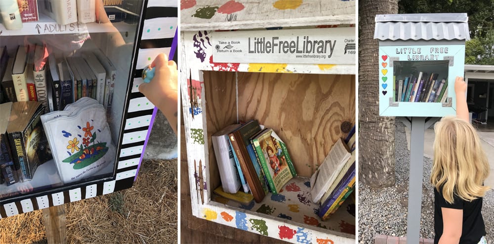 Little Free Libraries in Jacksonville, Florida.