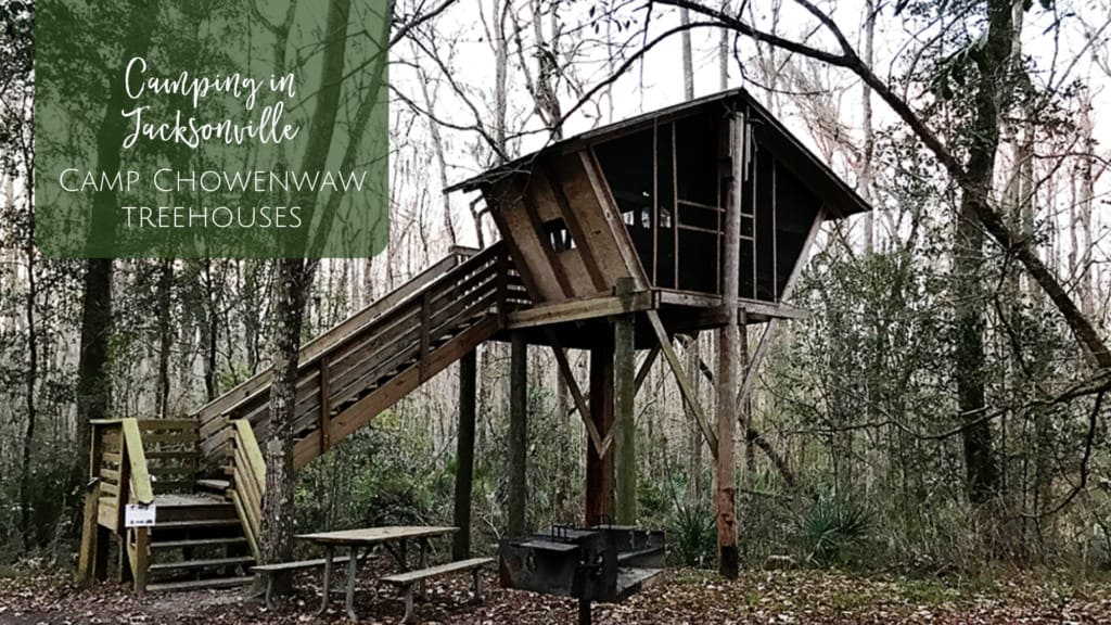 Treehouse Camping in Jacksonville: Camp Chowenwaw Park in Clay County