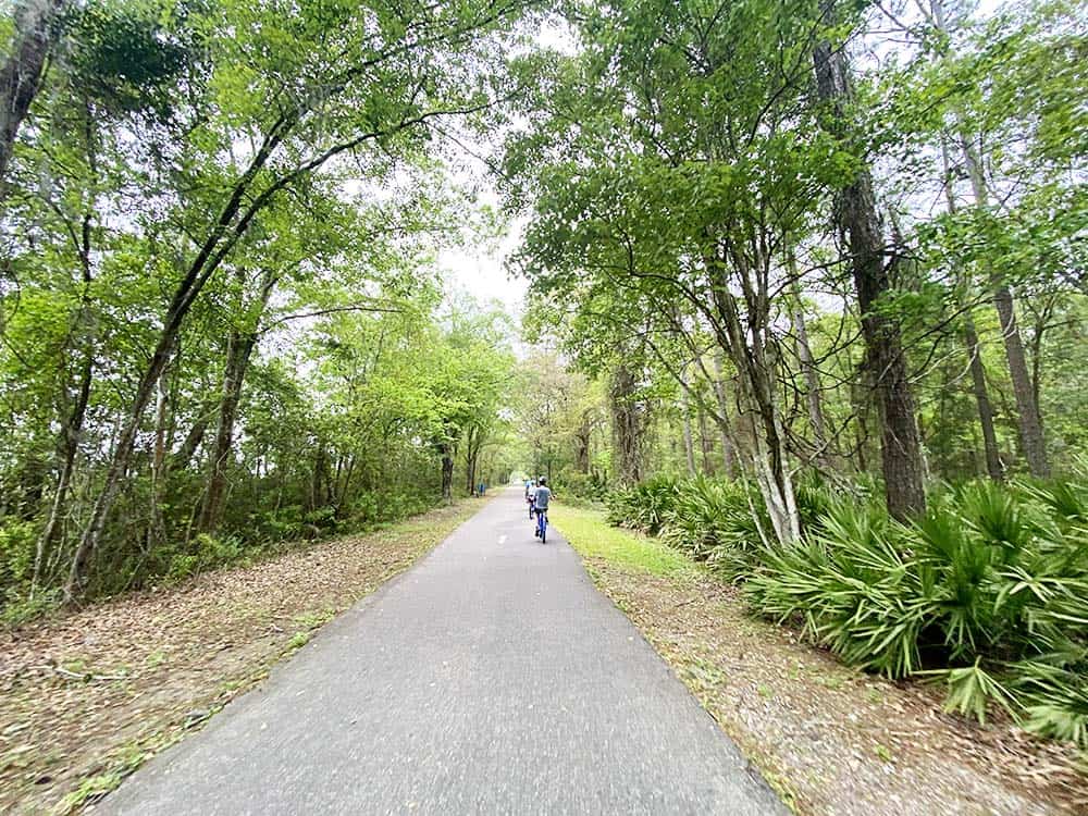 Bike riding around Jacksonville on the Baldwin Trail