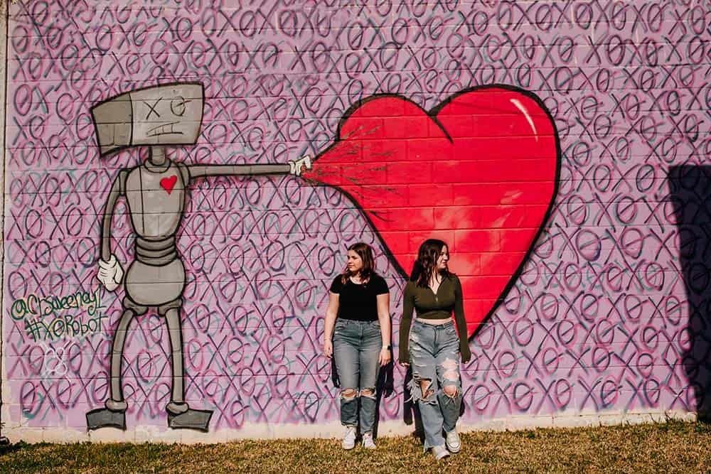 Robot Love Mural in Jacksonville