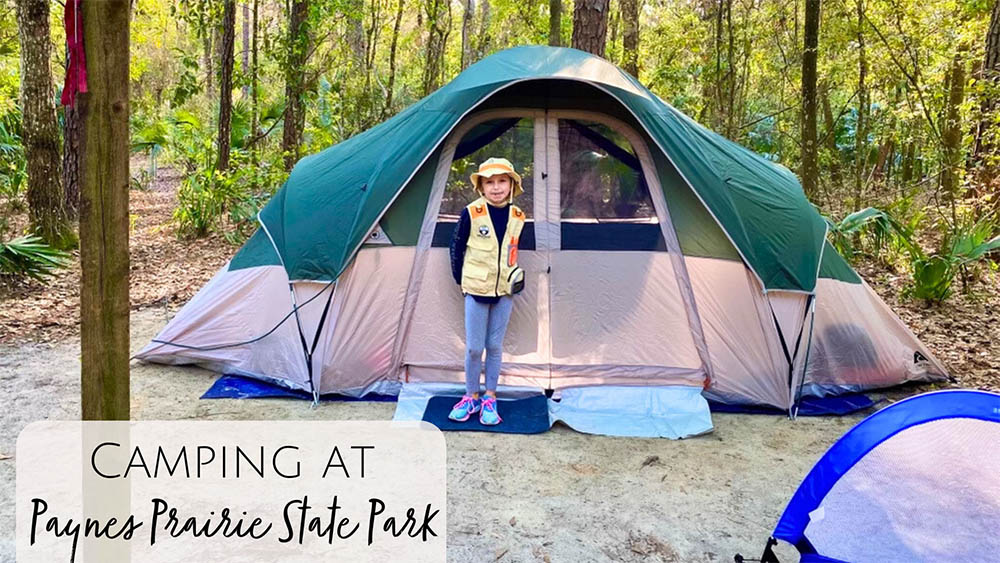 Camping at Paynes Prairie in Gainesville, FL